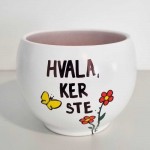 Lonec Bali z ročno poslikavo Hvala, ker ste